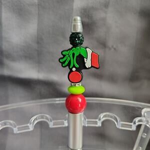 The Grinch beaded pen